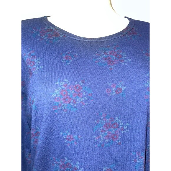 Index Vintage NWT Women’s Cotton Floral Pajama Lounge Set size L Jacket/M Pants - Picture 7 of 9